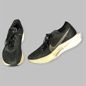 Nike ZoomX VaporFly 3 Womens Size 10 Black Gold Athletic Running Shoes Sneakers